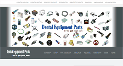 Desktop Screenshot of dentalequipmentparts.com